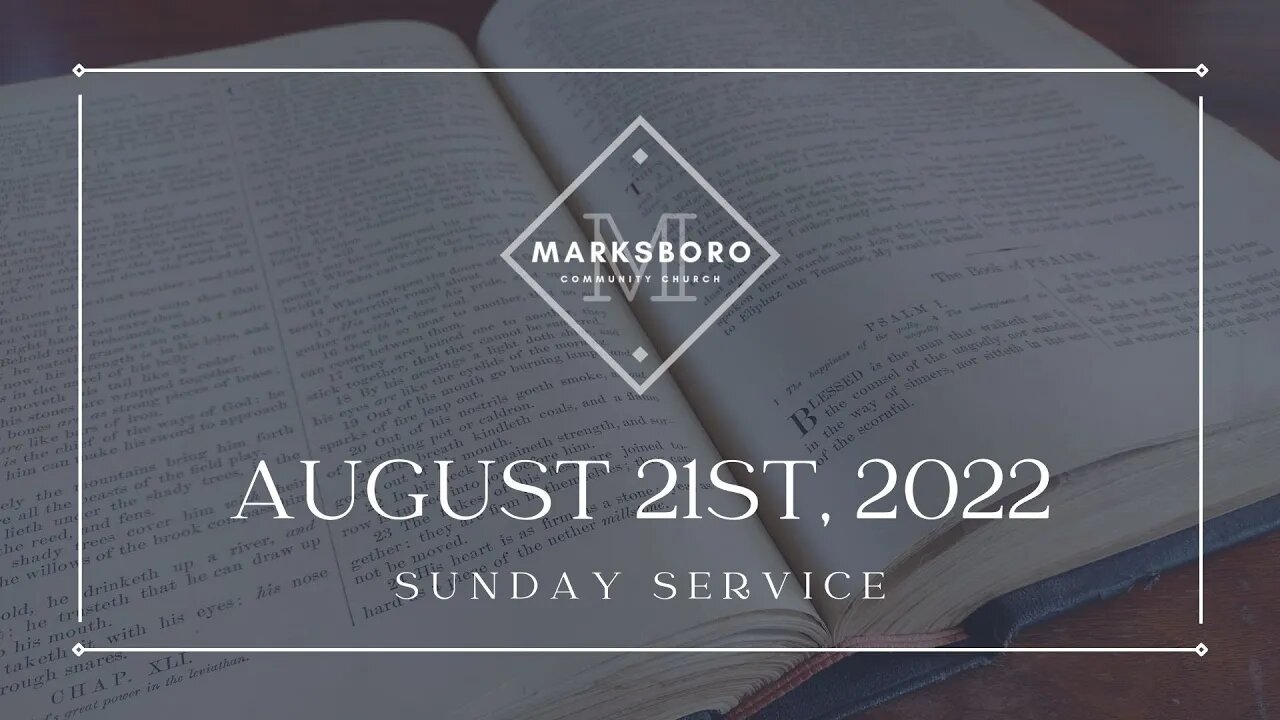 MCC August 21st Service