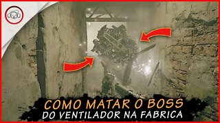 Resident Evil Village, Boss Fight, Como matar o boss do ventilador na fabrica | Super Dica PT-BR