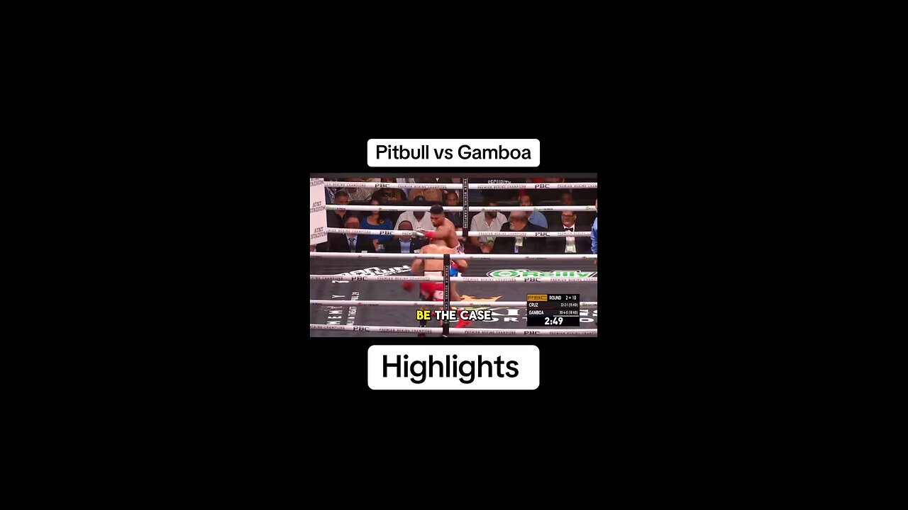 pitbull vs gamboa boxing