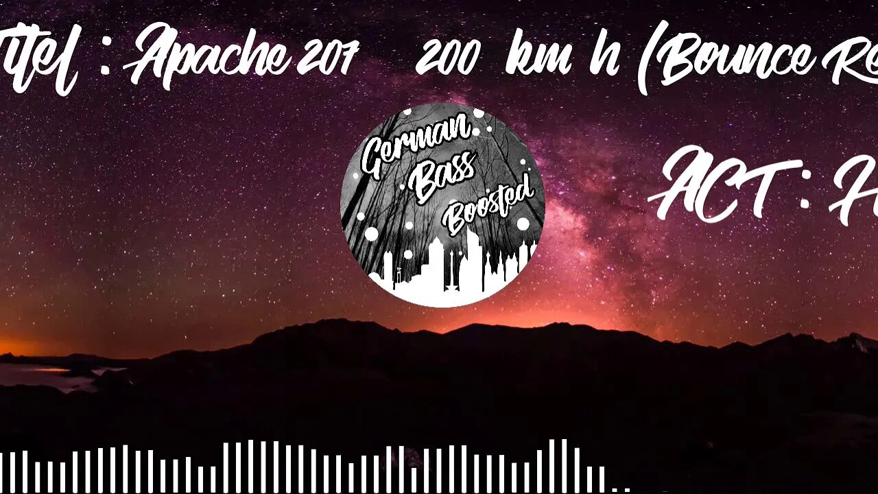 Apache 207 - 200 km/h (HBz Bounce Remix BassBoosted)