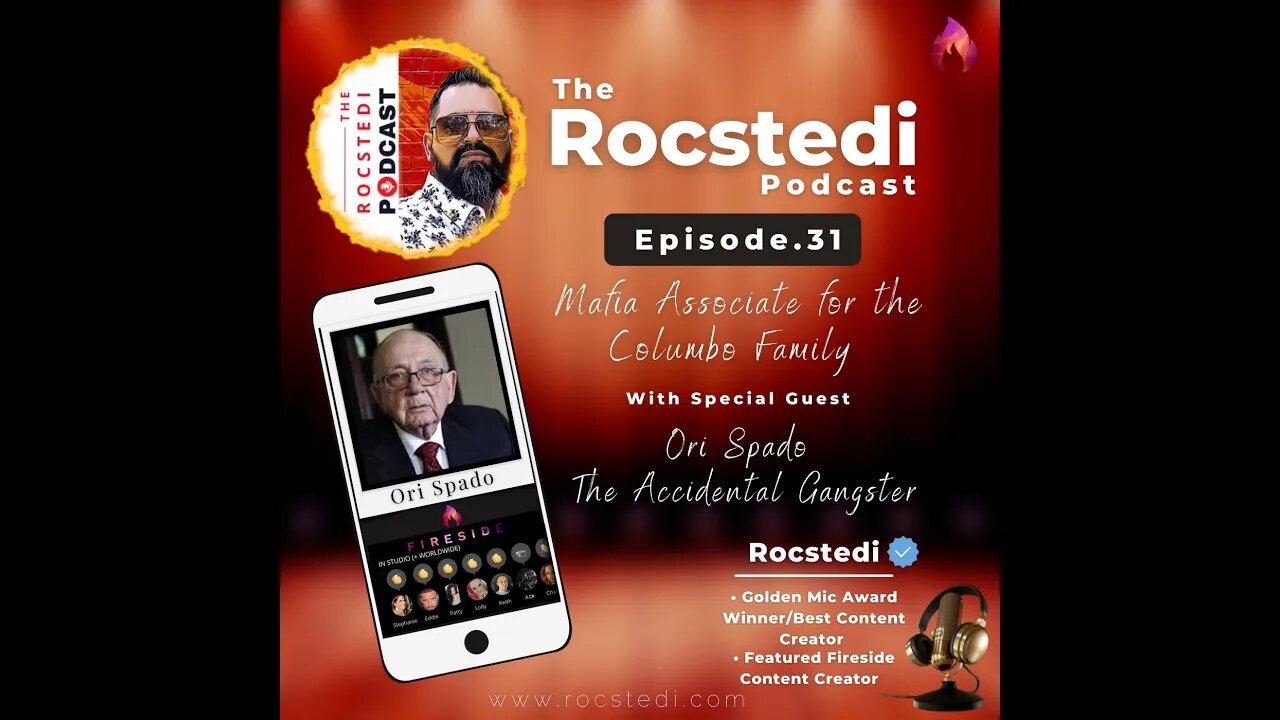 The Rocstedi Podcast Ep. 31 Mafia Associate for the Columbo Crime Family - Ori Spado