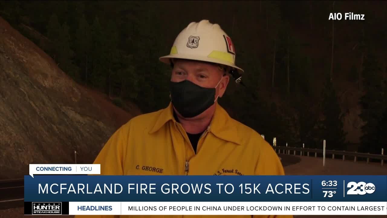 McFarland Fire grows to 15K acres