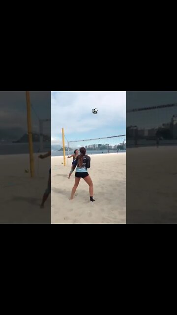 Futevôlei feminino 💪🏻⚽️🔥