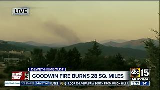 Goodwin Fire burns 18,000 acres: 1% contained, towns evacuated