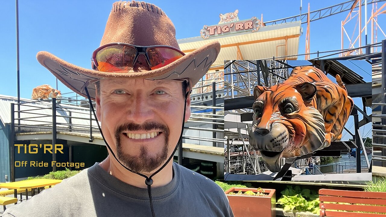 Off Ride Footage of TIG'RR at INDIANA BEACH, Monticello, Indiana, USA