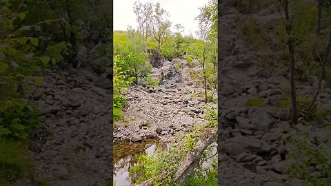 The tired looking waterfall on The West Highland Way Scotland #westhighlandway