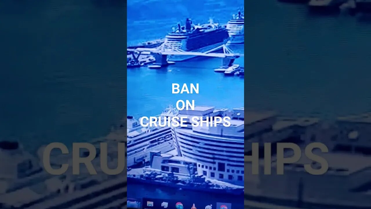 October 10, 2023 CRUISE NEWS Barcalona Bans Cruise Ships at City Center Docks. #shorts #shortsvideo