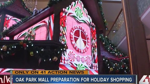 Behind the scenes at Oak Park Mall during holiday season