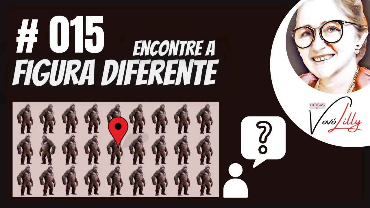 ENCONTRE A FIGURA DIFERENTE | # 015 | FIND THE DIFFERENT FIGURE