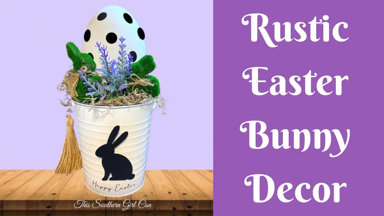 Easter Crafts: Rustic Easter Decor | Rustic Easter DIY | Rustic Easter Bunny