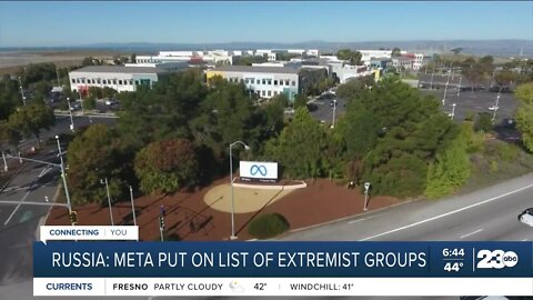 Russia puts Meta on list of extremist groups
