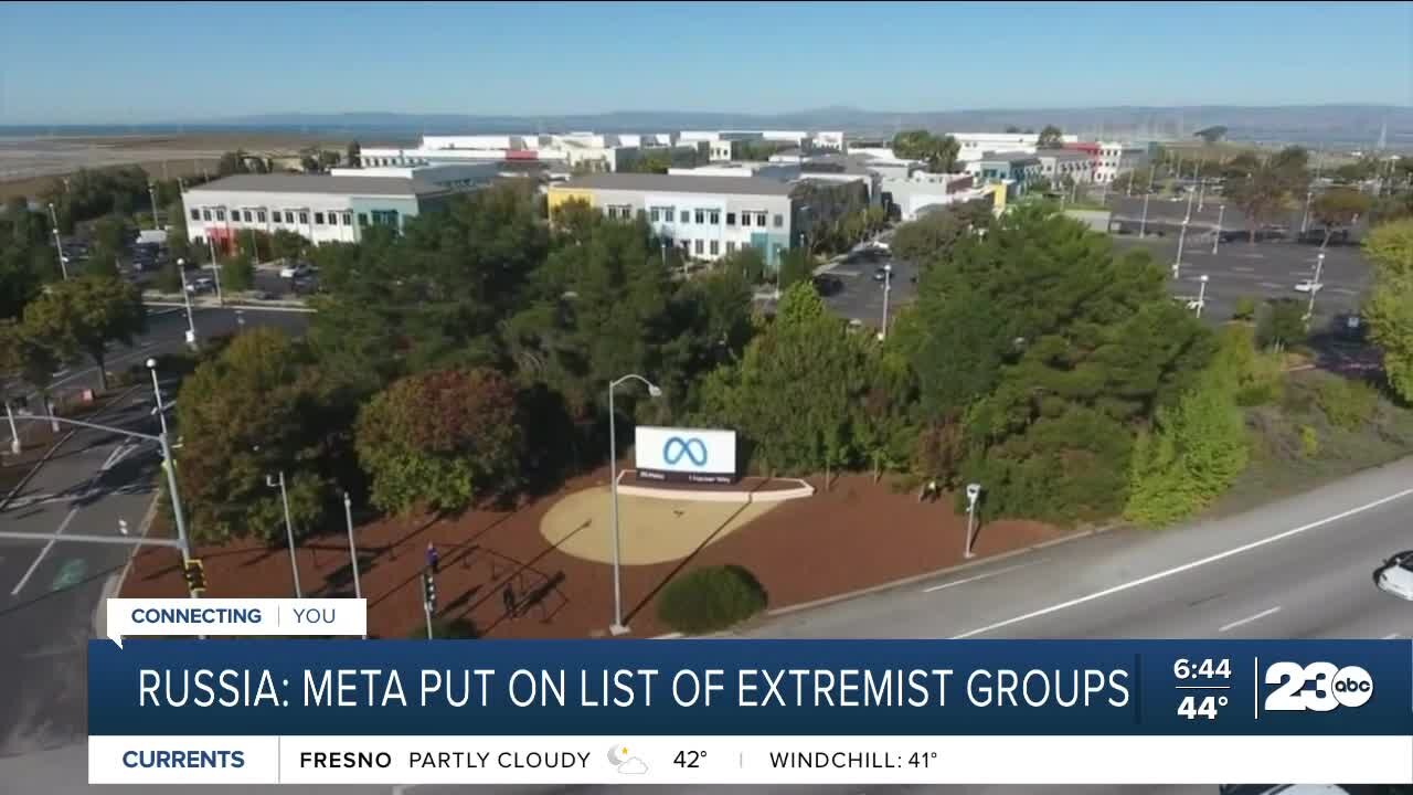 Russia puts Meta on list of extremist groups