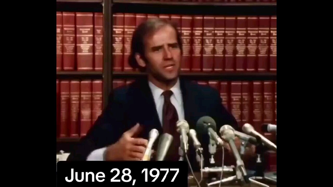 ❌❌ PEDO JOE BIDEN in a PRESS CONFERENCE 1977 FUTURE PROVED PAST