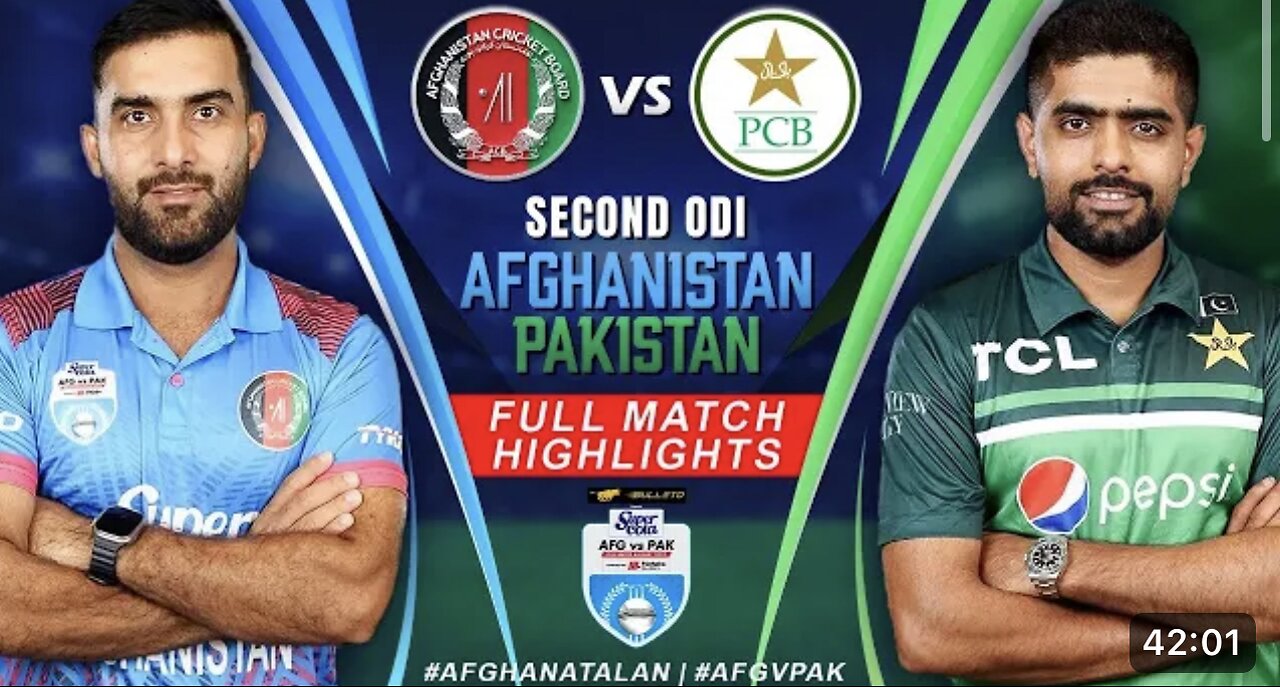 Afghanistan vs Pakistan 2nd ODI highlightes