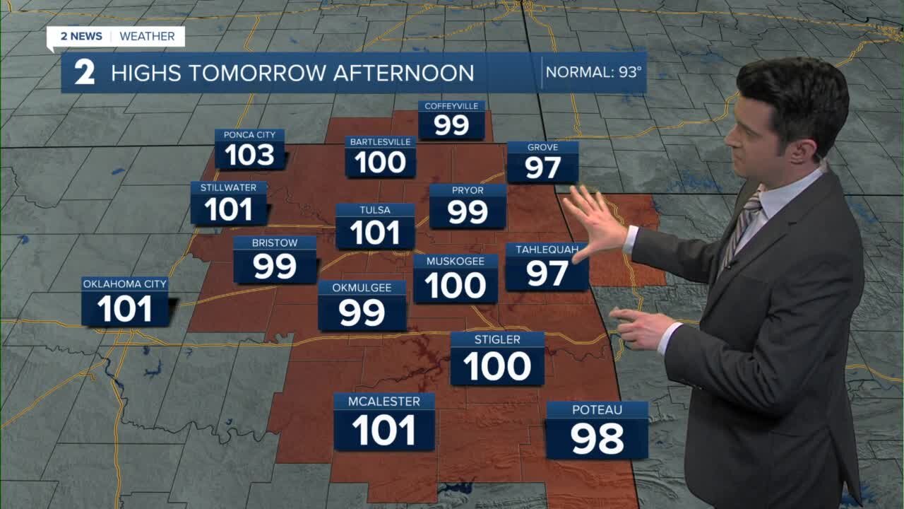 Hotter on Monday