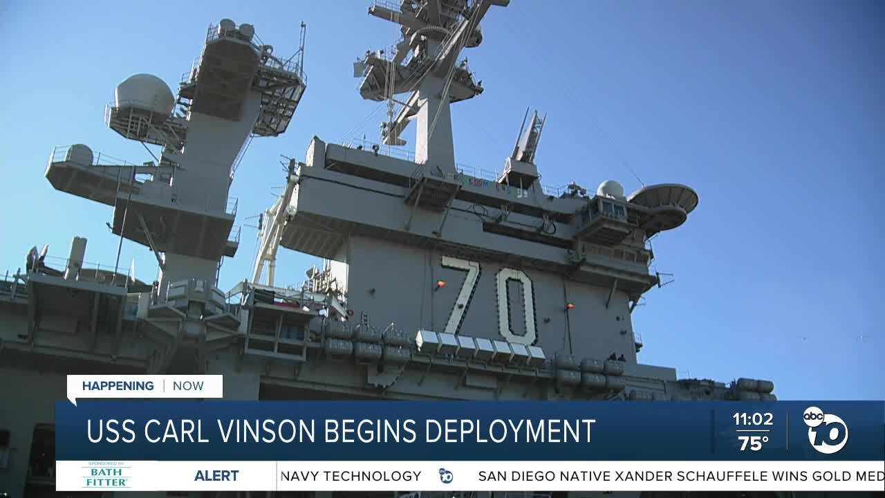 USS Carl Vinson begins landmark deployment