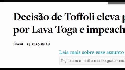 Decisão de Toffoli eleva pressão no Senado por Lava Toga e impeachment