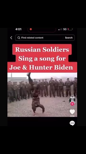 RUSSIANS SINGING A SONG TO JOE AND HUNTER