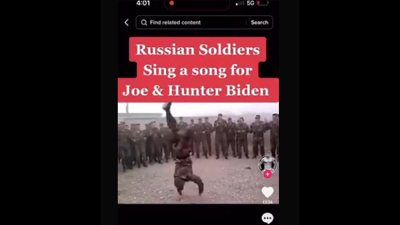 RUSSIANS SINGING A SONG TO JOE AND HUNTER