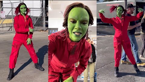 Zoe Saldana's Hilarious Behind-The-Scenes Moments During Guardians of the Galaxy Volume 3!