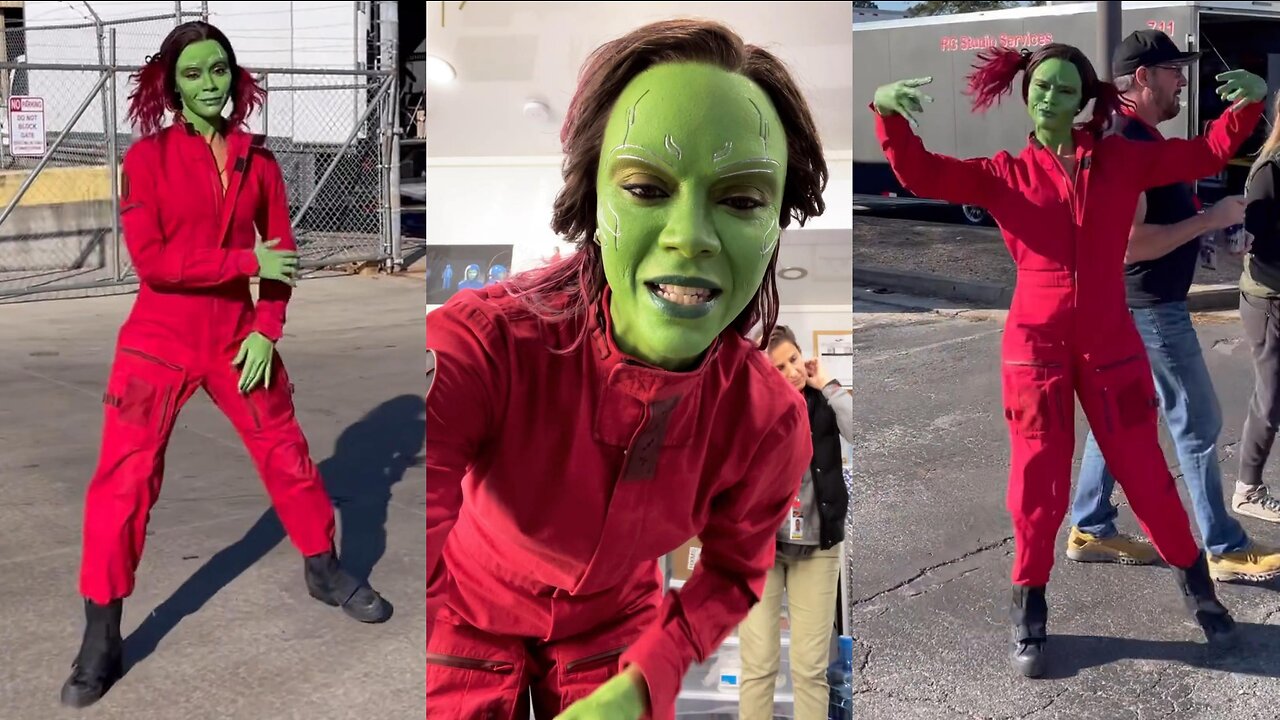 Zoe Saldana's Hilarious Behind-The-Scenes Moments During Guardians of the Galaxy Volume 3!