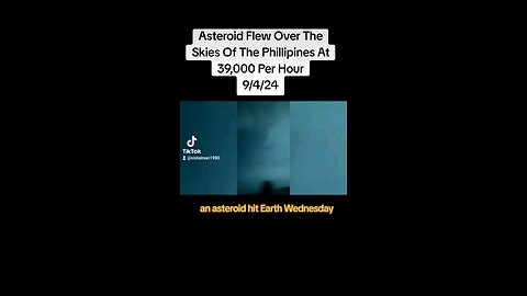 Asteroid Flew Over The Skies Of The Philippines 9/4/24