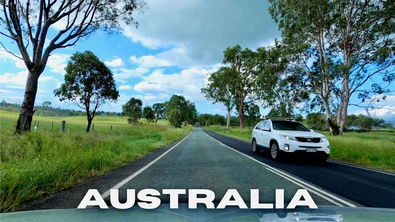 Driving through Australian Country - The Gold Coast Hinterland