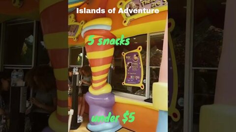 5 snacks under $5 Universal Orlando Islands of Adventure #shorts #islandsofadventure #universalsnack