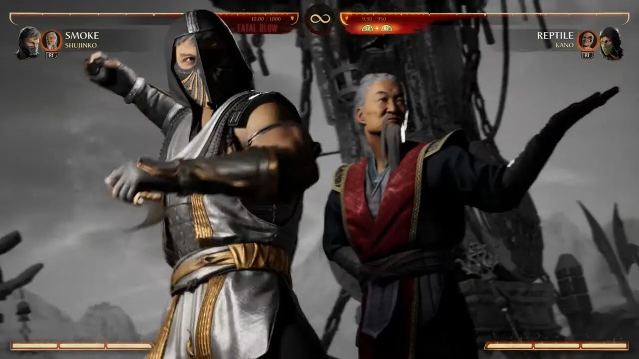 Mortal Kombat 1 2023 Smoke & Shunjiko Kameo Fatal Blow