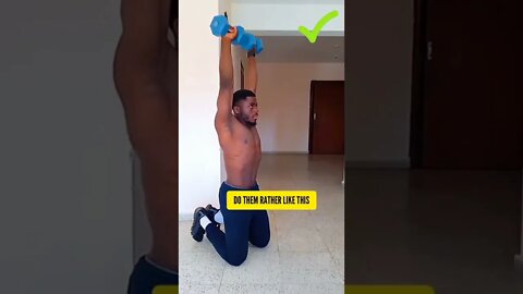 FORM CHECK ✅ Ep 7 : Dumbbell Shoulder Press tutorial for beginners #shorts #workout #athome