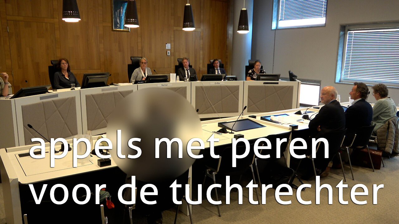 Vergelijk Appels met Peren - Psychiater Veling voor de tuchtrechter in Den Haag