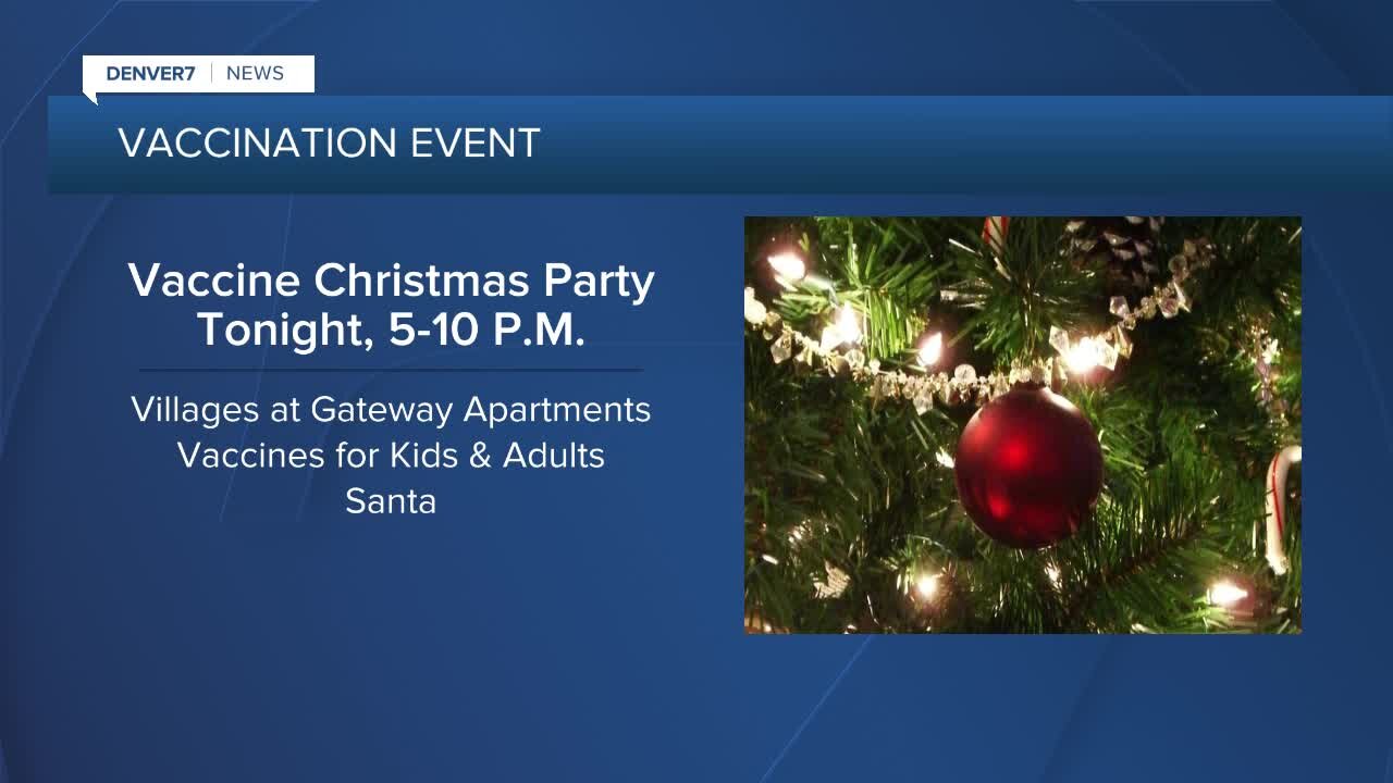 Vaccine Christmas Party tonight offers gifts and shots for kids