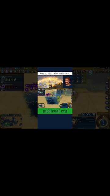 #oneturnadaychallenge #civ6 – Turn 135 - SO MANY BARBARIANS! #shorts