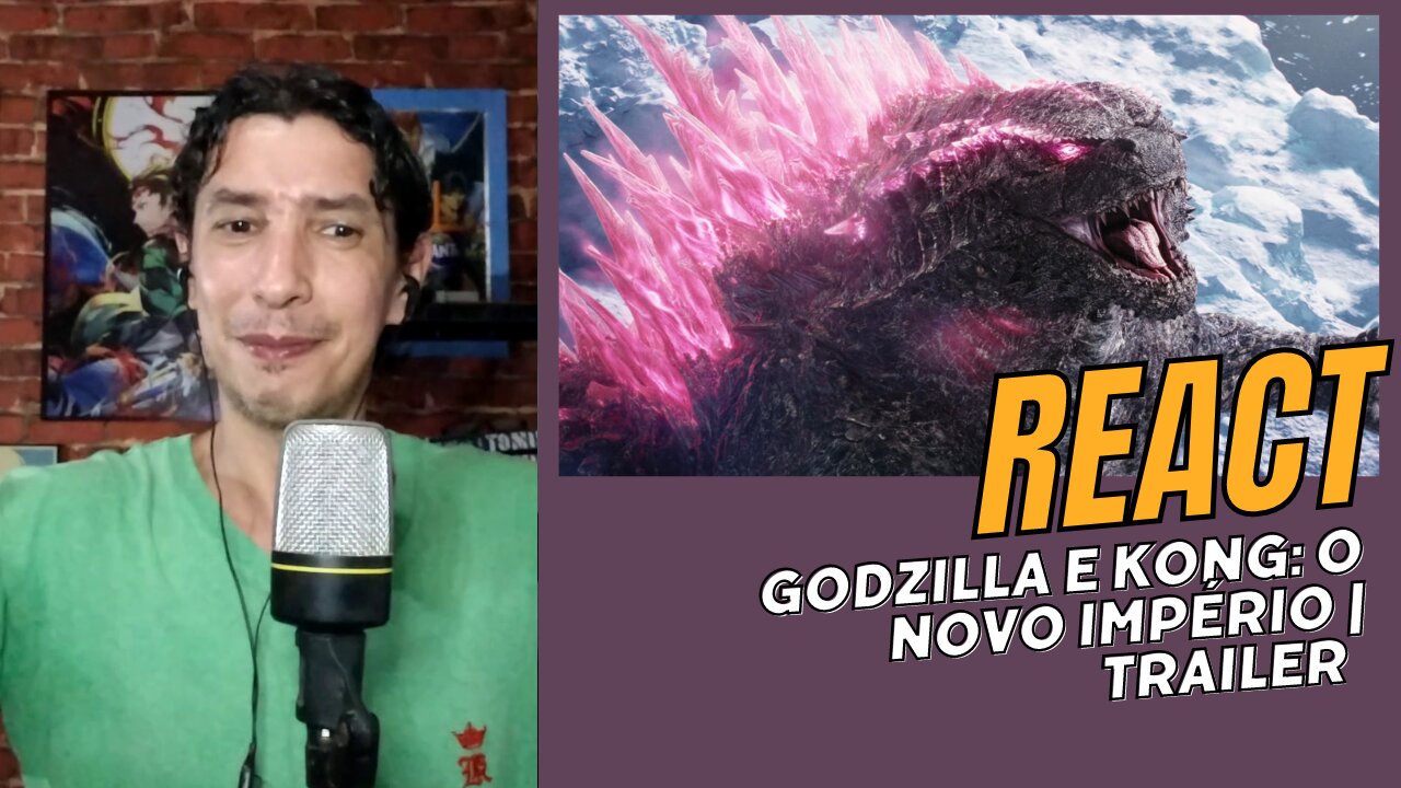 Dois Colossos Lado a Lado! React Godzilla e Kong: O Novo Império Trailer