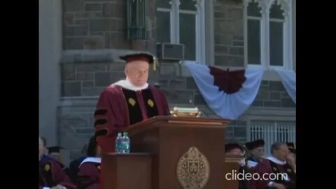 CIA war criminal John Brennan praises Jesuit Fordham and Elbert Rushmore S.J. at commencement (2012)