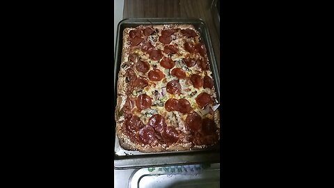 Detroit style Pizza