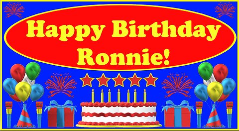 Happy Birthday 3D - Happy Birthday Ronnie - Happy Birthday To You - Happy Birthday Song