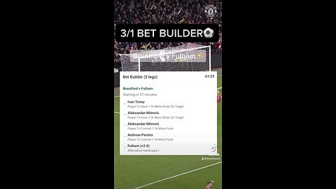 3/1 Football Bet Builder⚽️🏆