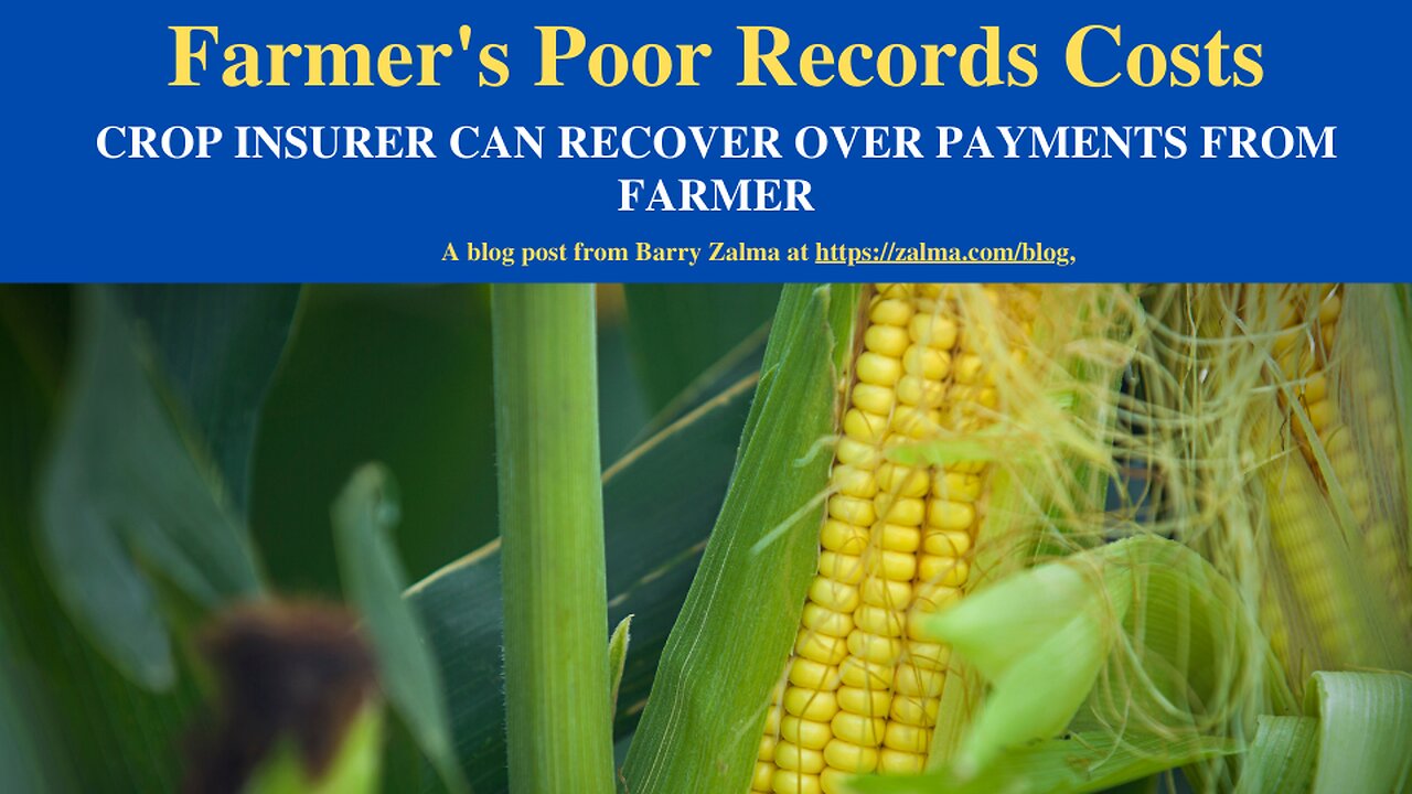 Farmer's Poor Records Costs