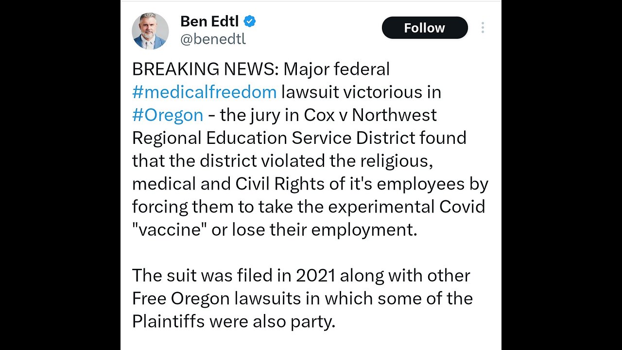 Oregon Lawsuit Victory Over MRNA Covid Shot Mandate