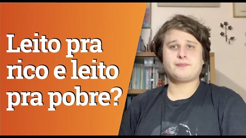 Divisão dos leitos de UTI públicos e privados no Brasil