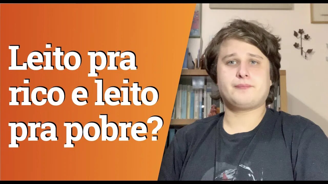 Divisão dos leitos de UTI públicos e privados no Brasil
