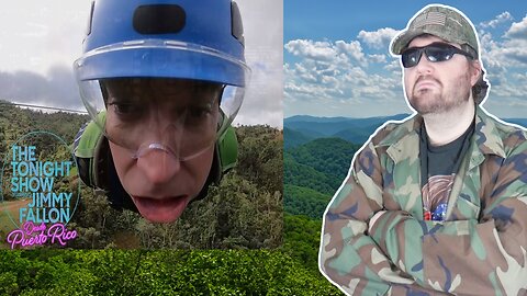 Jimmy Freaks Out Riding Puerto Rico's "Monster" Zip Line - Reaction! (BBT)
