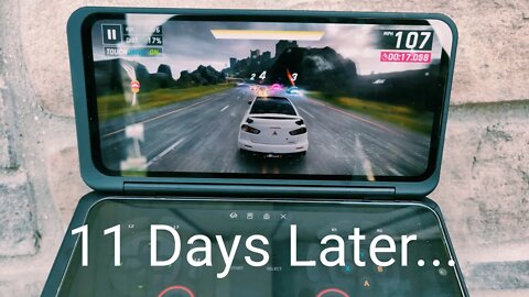 LG V60 ThinQ Dual Screen 11 Days Later - the battery life while gaming was...