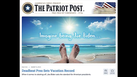 The Patriot Post Audio Edition Podcast for 8/8/23