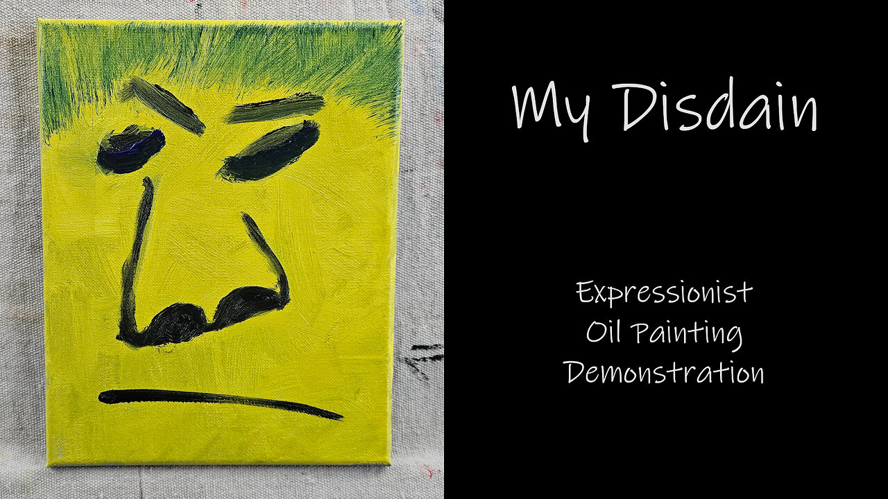 "My Disdain" Expressionist Oil Painting Demonstration #forsale