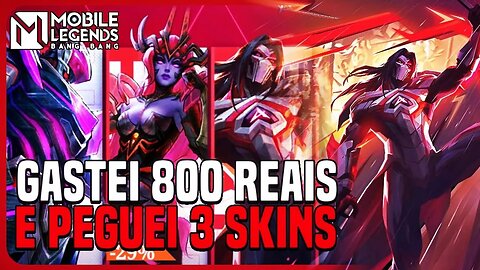 GASTEI 800 REAIS EM DIAMANTES PARA PEGAR 3 ABYSS!!! OBRIGADO A TODOS | MLBB