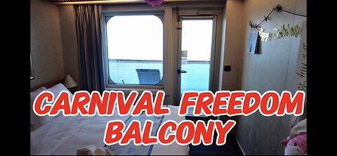 Carnival Freedom Balcony Stateroom Tour Cabin 9265