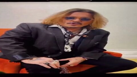 Johnny Depp posted a thank you video to his fans on discord