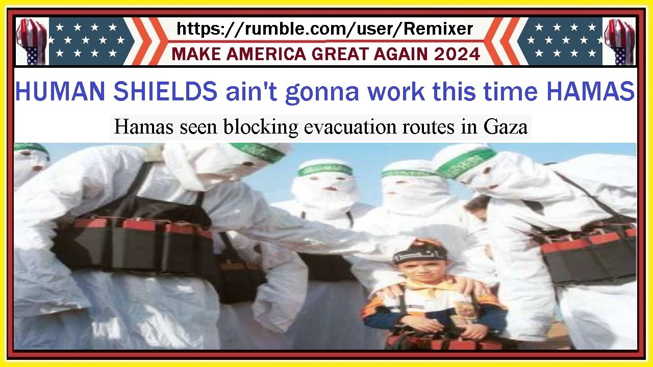 HUMAN SHIELDS ain't gonna work this time HAMAS